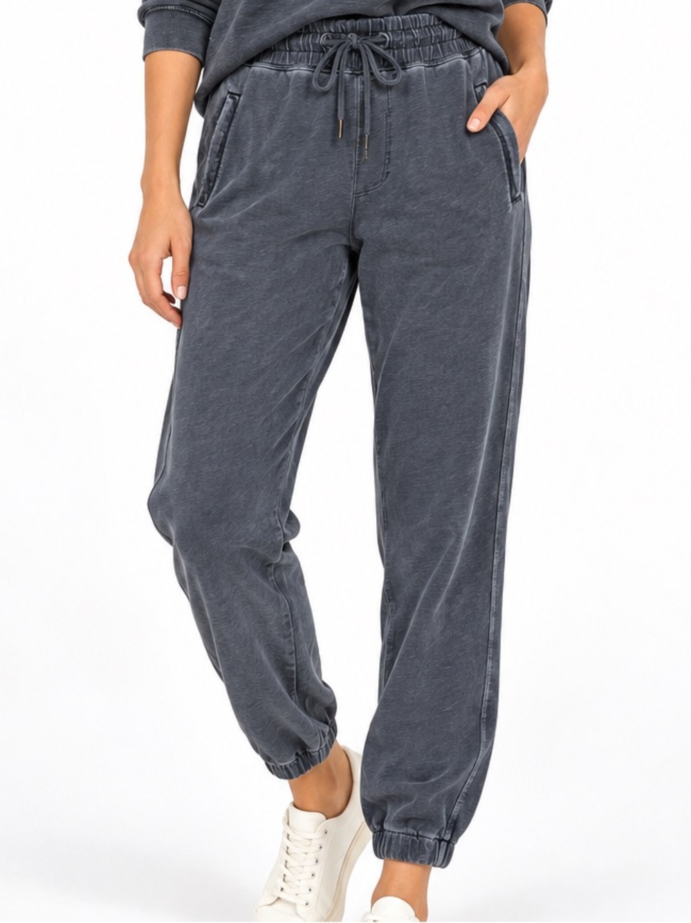 Standard James Perse Womens Gray Supima Cotton Drawstring Jogger Pants Sz Medium